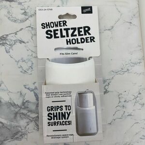NIB 30 Watt White Shower Slim Can Seltzer Holder
